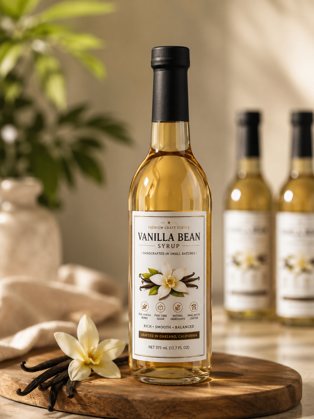 Layla Vanilla Syrup | Premium Coffee & Beverage Syrup (375 ml)